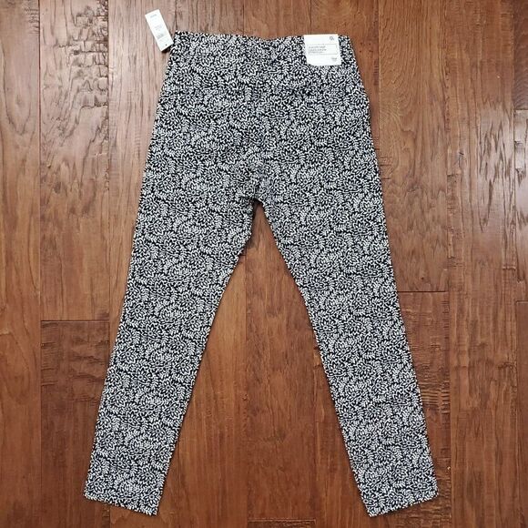 Gap slim city crop pant navy white floral 0 NEW - Picture 4 of 7